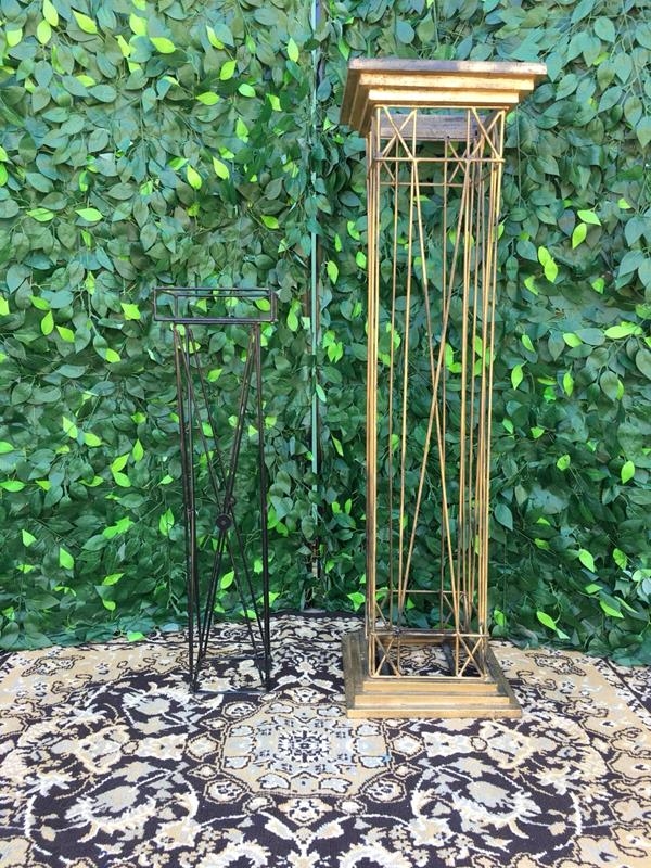 Colunas de Ferro Preta e Dourada