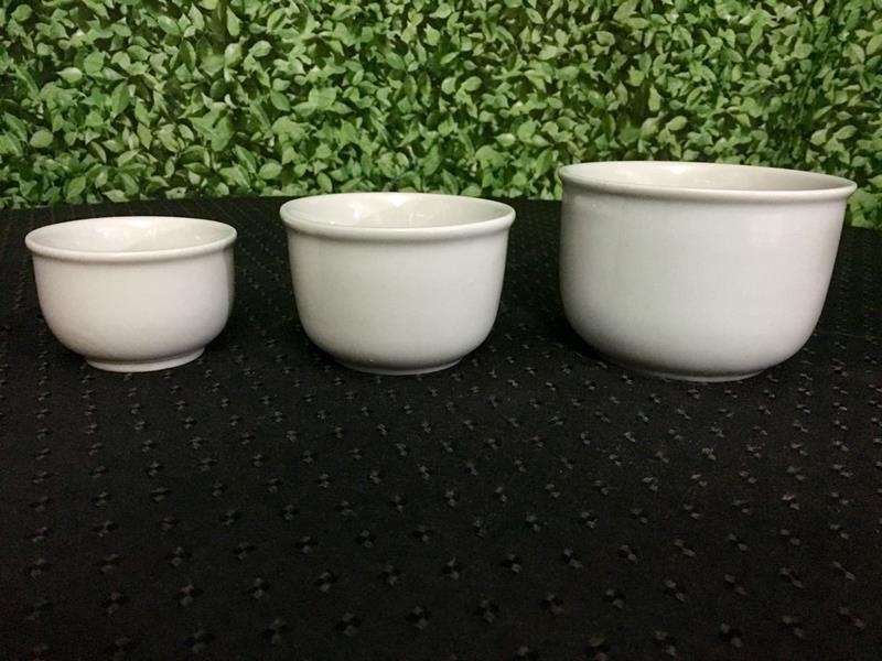 Cumbuca Porcelana para Finger Food Pequena, Média e Grande Cumbuca Porcelana para Finger Food Pequena, Média e Grande
