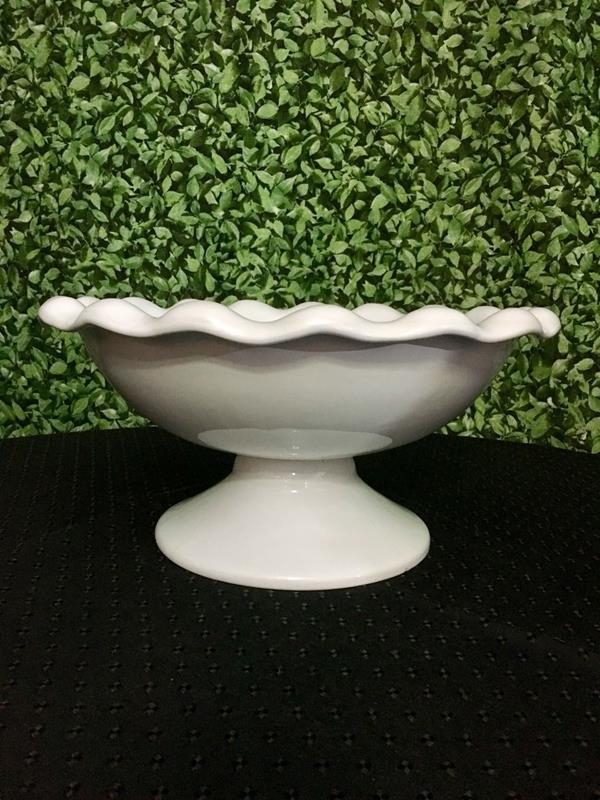 Fruteira Porcelana com Pé Funda Fruteira Porcelana com Pé Funda