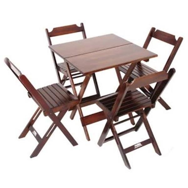 Jogo de Mesa de Madeira Bistrô Jogo de Mesa de Madeira Bistrô