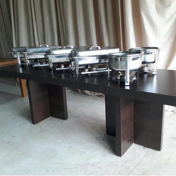 Mesa de Mogno com Pé X Mesa de Mogno com Pé X