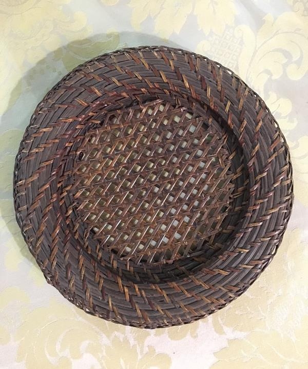 Sousplat de Rattan Redondo Sousplat de Rattan Redondo