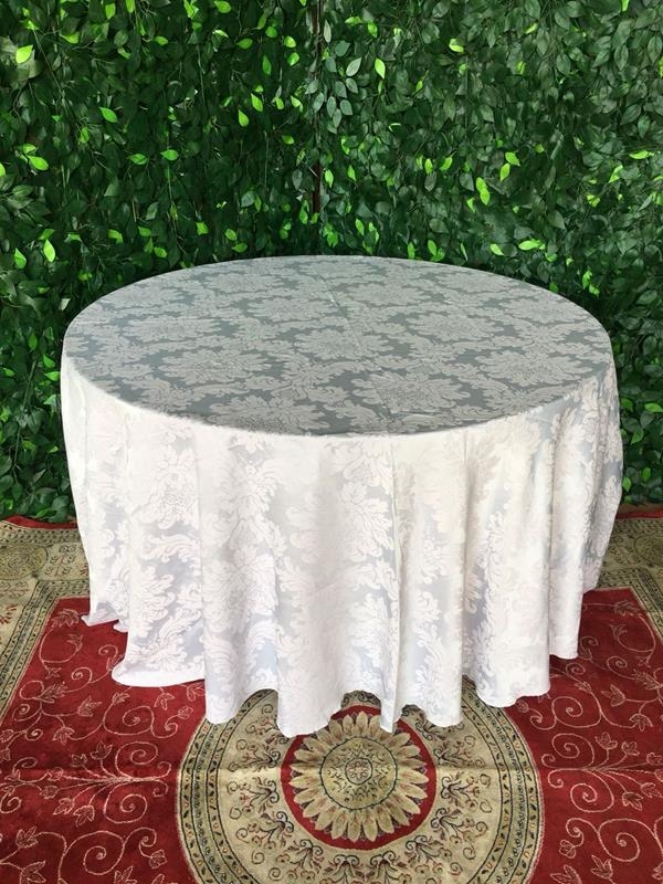 Toalha Longa Jacquard Prata para 8 Lugares Toalha Longa Jacquard Prata para 8 Lugares