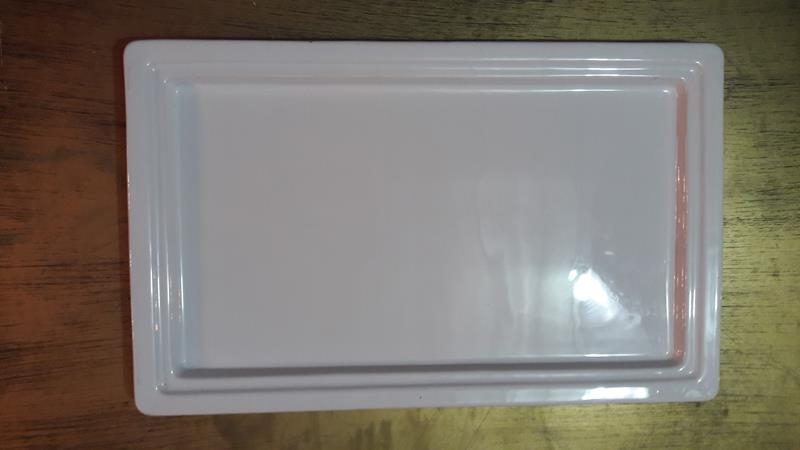 Travessa de Porcelana Retangular Rasa Travessa de Porcelana Retangular Rasa