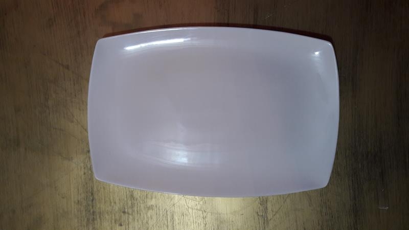 Travessa Grande de Porcelana Retangular Reta Travessa Grande de Porcelana Retangular Reta