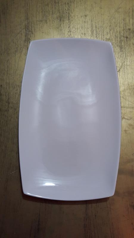 Travessa Média de Porcelana Retangular Reta Travessa Média de Porcelana Retangular Reta