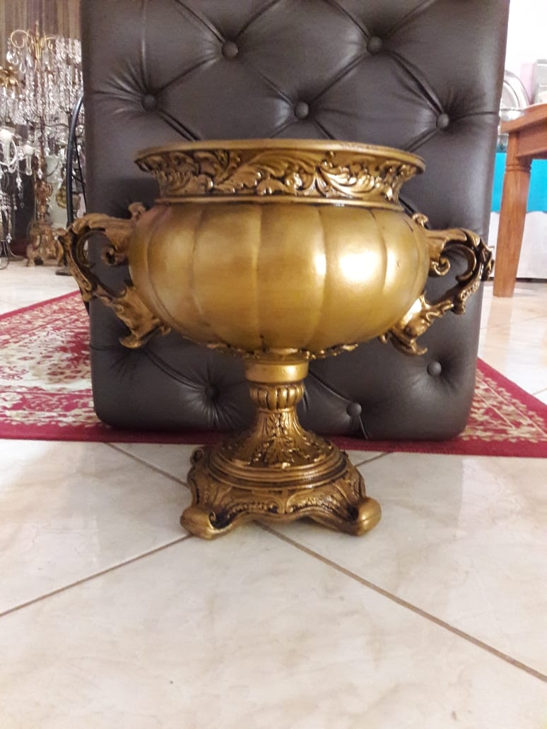 Vaso de Resina moranga com alça Vaso de Resina moranga com alça