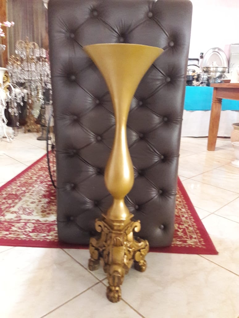 Vaso resina corneta 83 cm Vaso resina corneta 83 cm