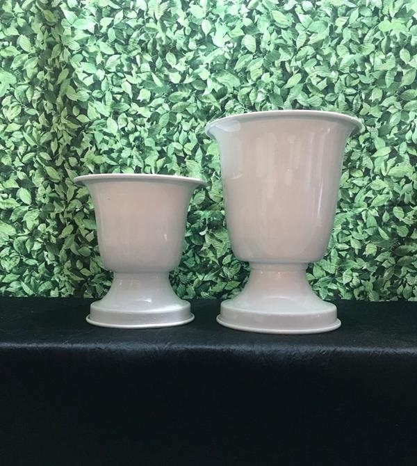 Vaso de Alumínio Branco Vaso de Alumínio Branco