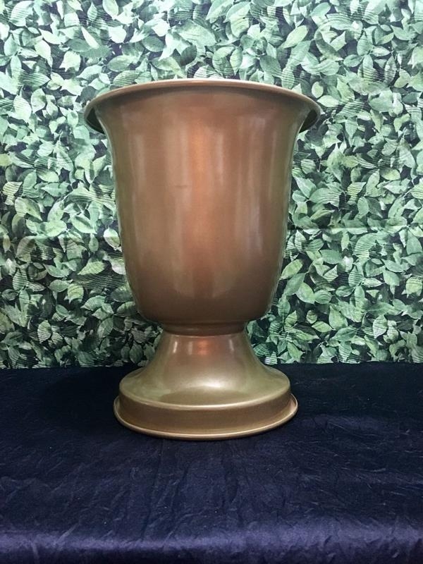 Vaso de Alumínio Dourado Vaso de Alumínio Dourado