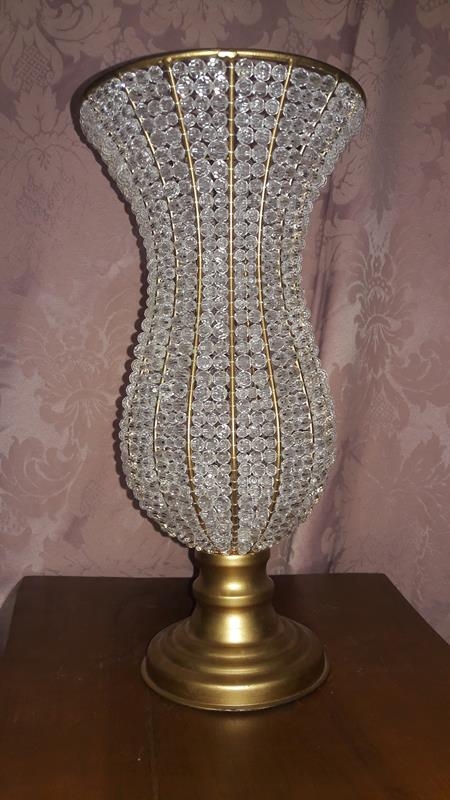 Vaso Dourado Pequeno com Pedras Vaso Dourado Pequeno com Pedras